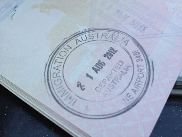 Australian Immigration stamp