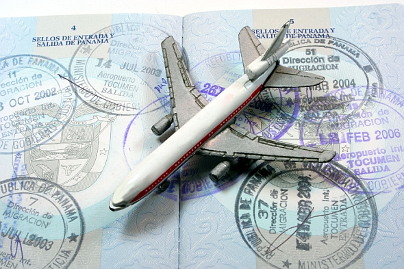 plane toy on a visa