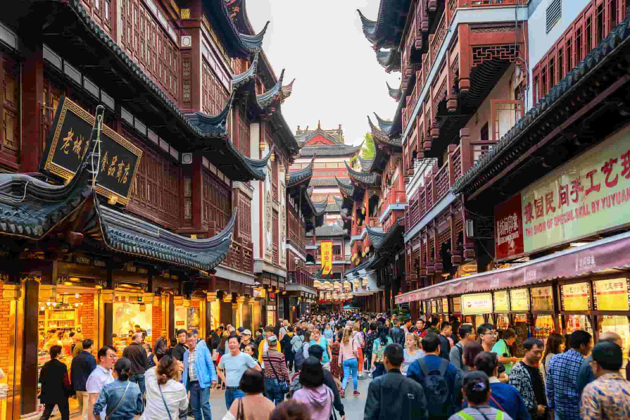 tourists in China