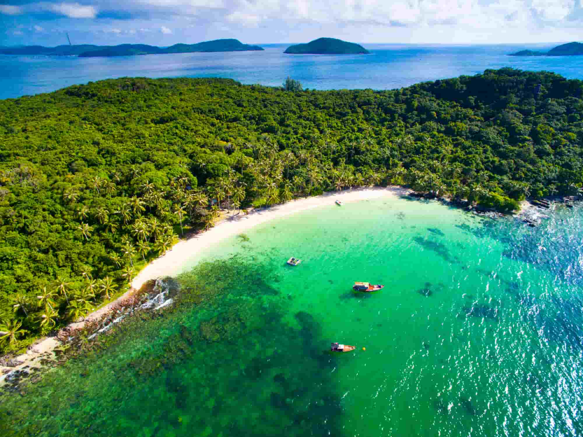 aerial view of Phu Quoc island