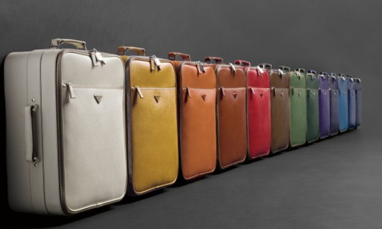 suitcases in various colours