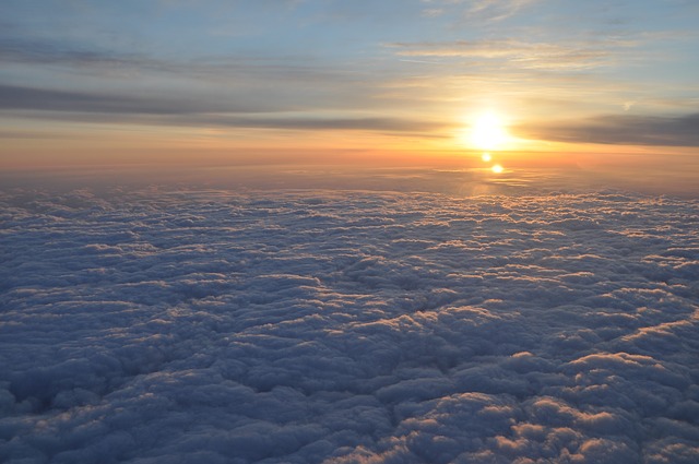 view above the clouds