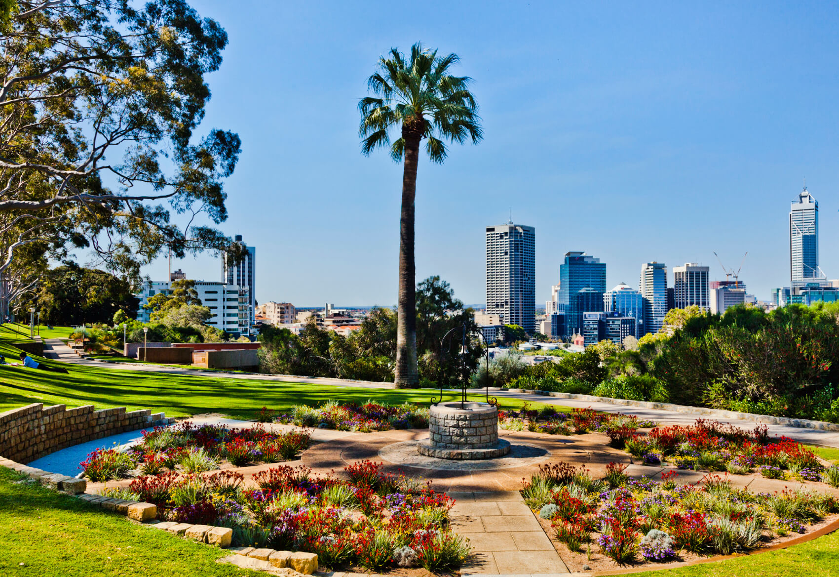 landscape of King's Park in Perth, Australia