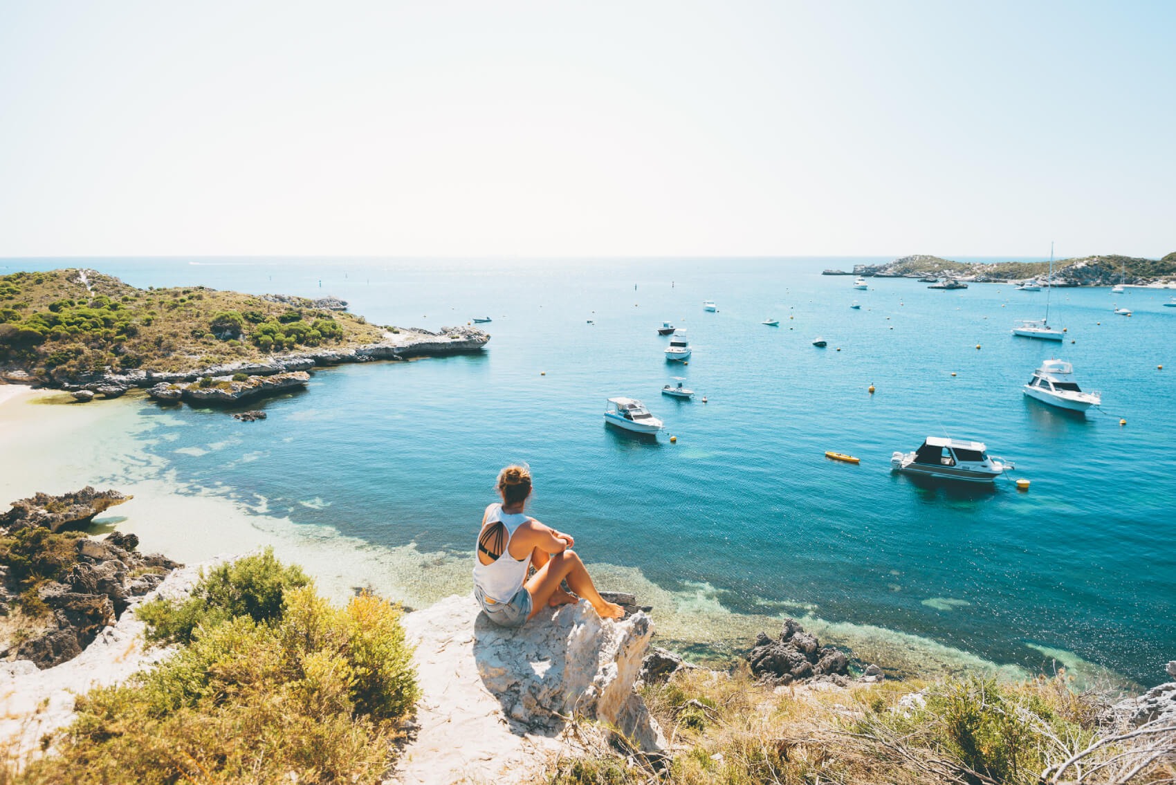 a view of Rottnest Island in Perth, Australia