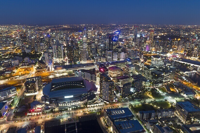 overview of Melbourne, Australia
