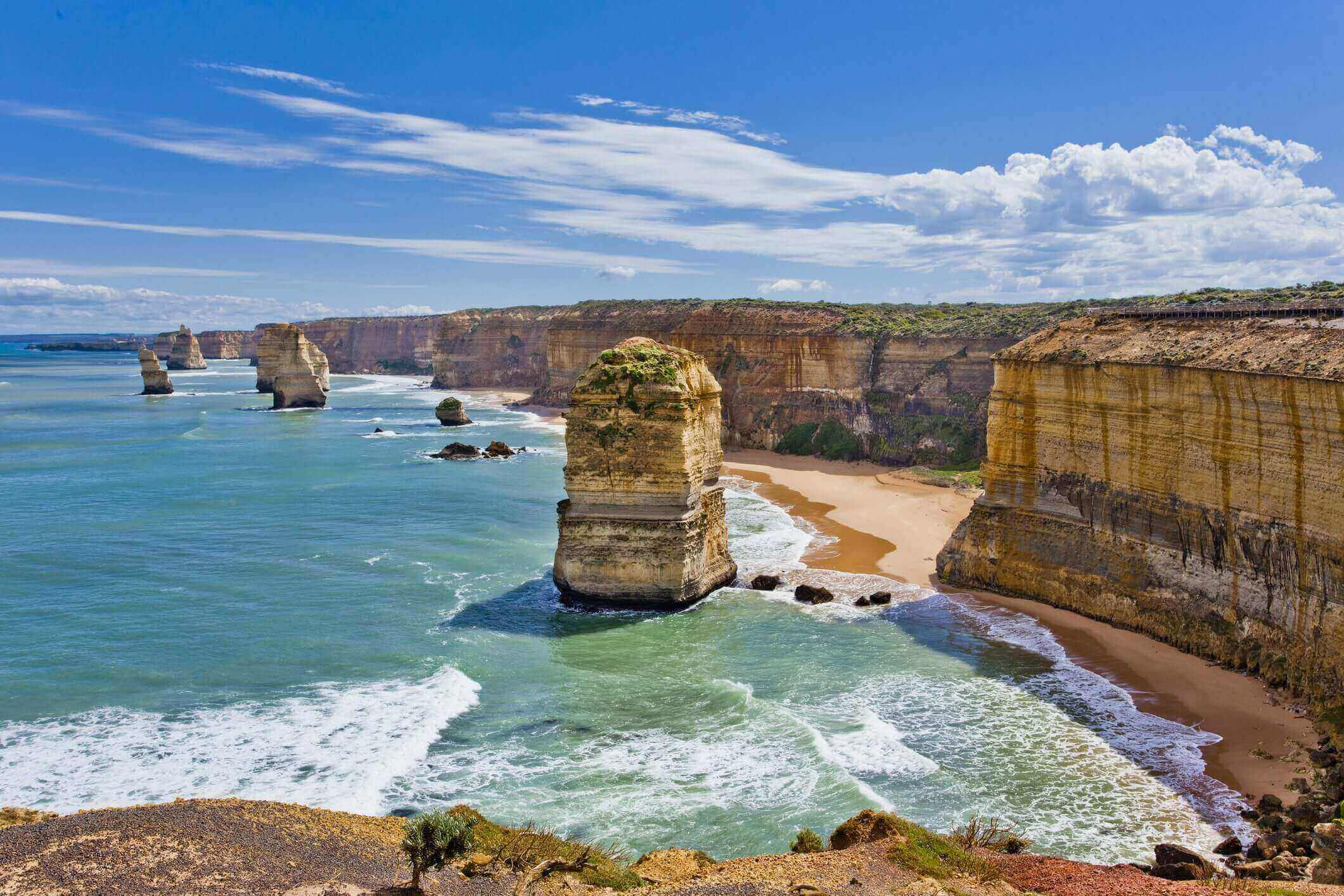 Australian beach landscape