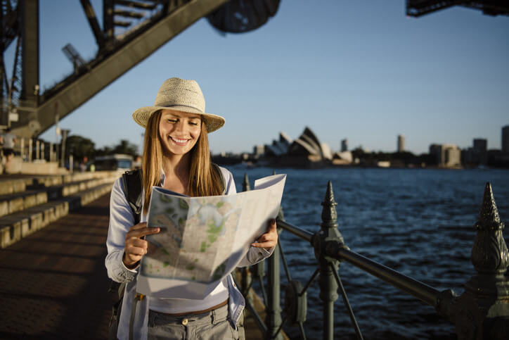 a working holiday maker in Sydney, Australia