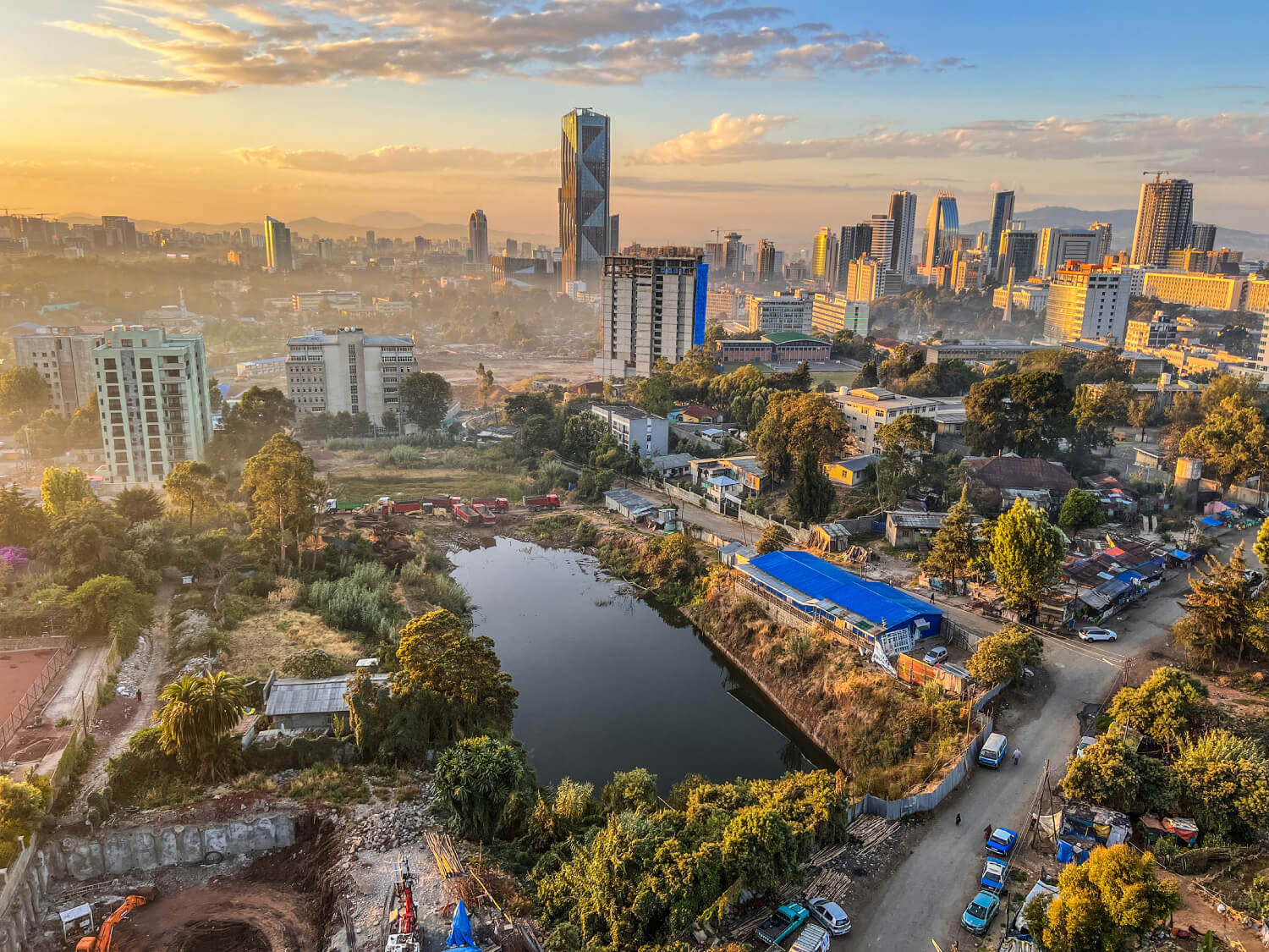 landscape of a city in Ethiopia