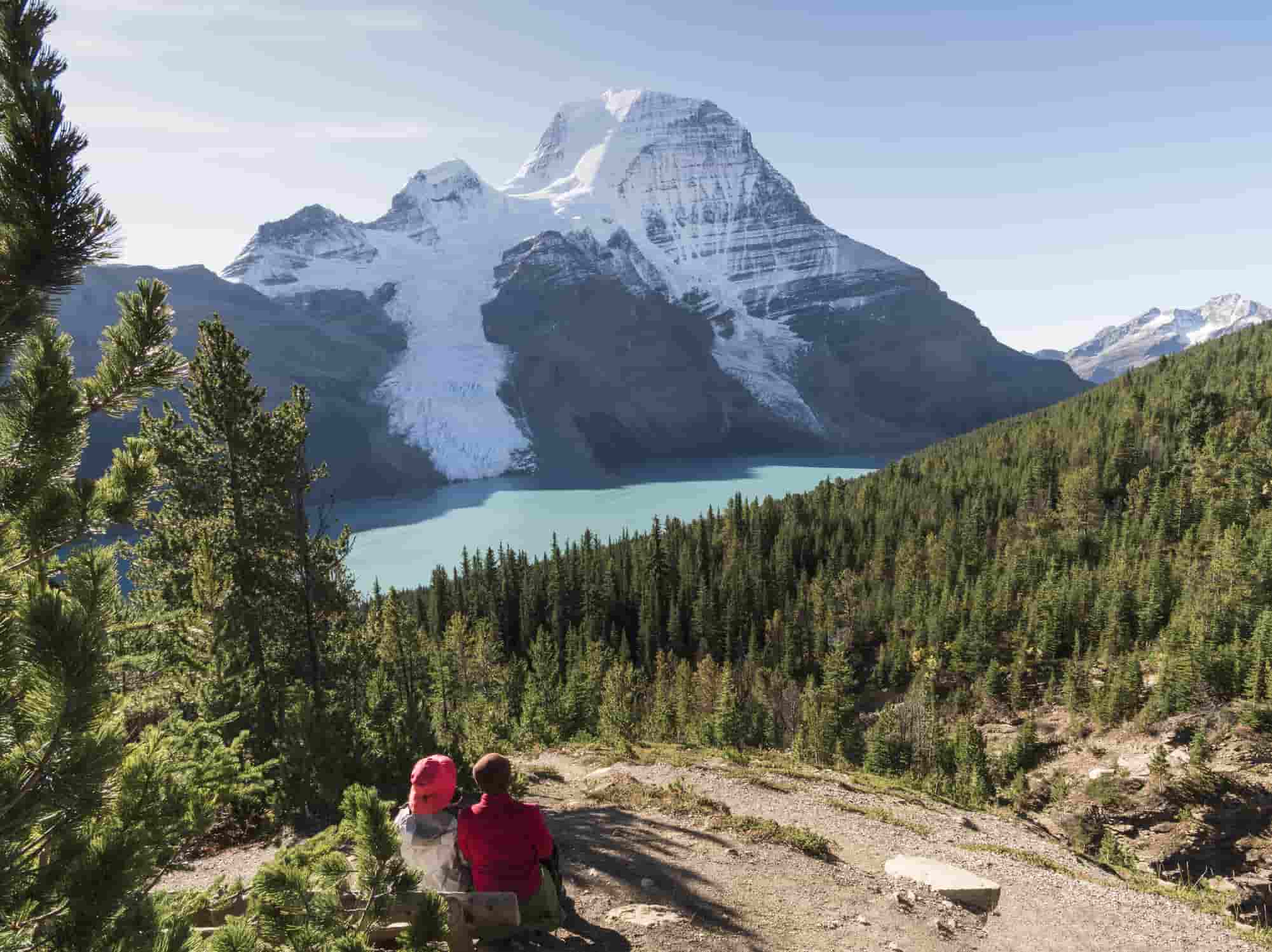 people hiking in Mount Robson and the Rockies