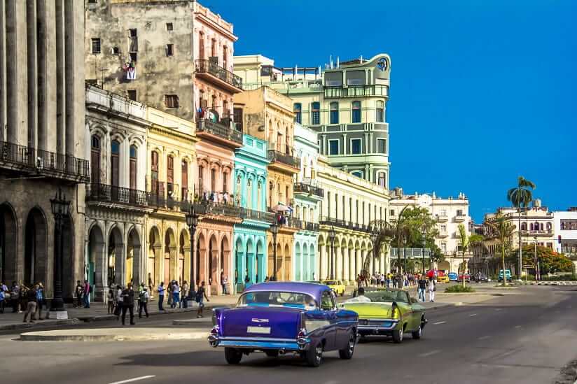 cars on a Cuban street