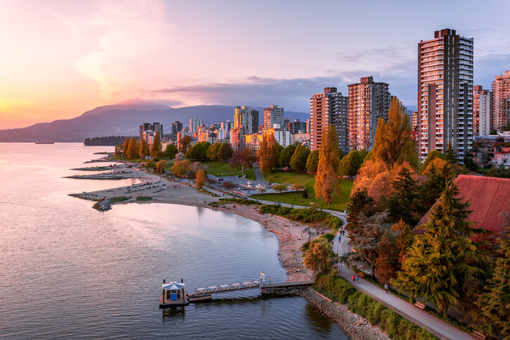 Canadian city landscape