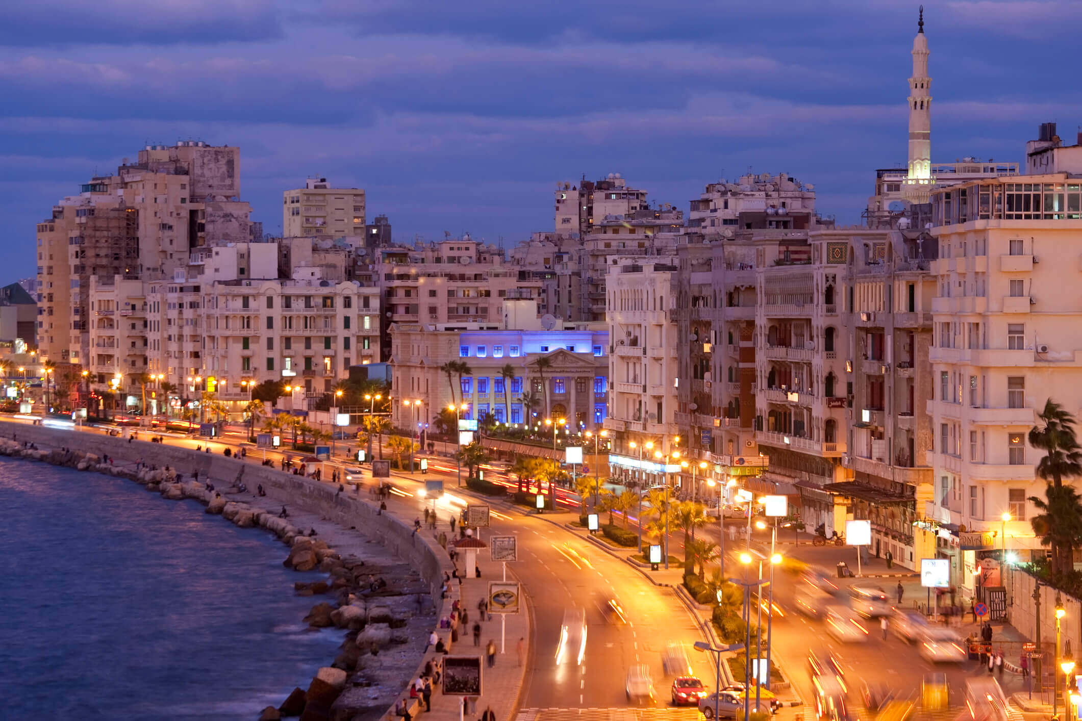 landscape of Alexandria, Egypt