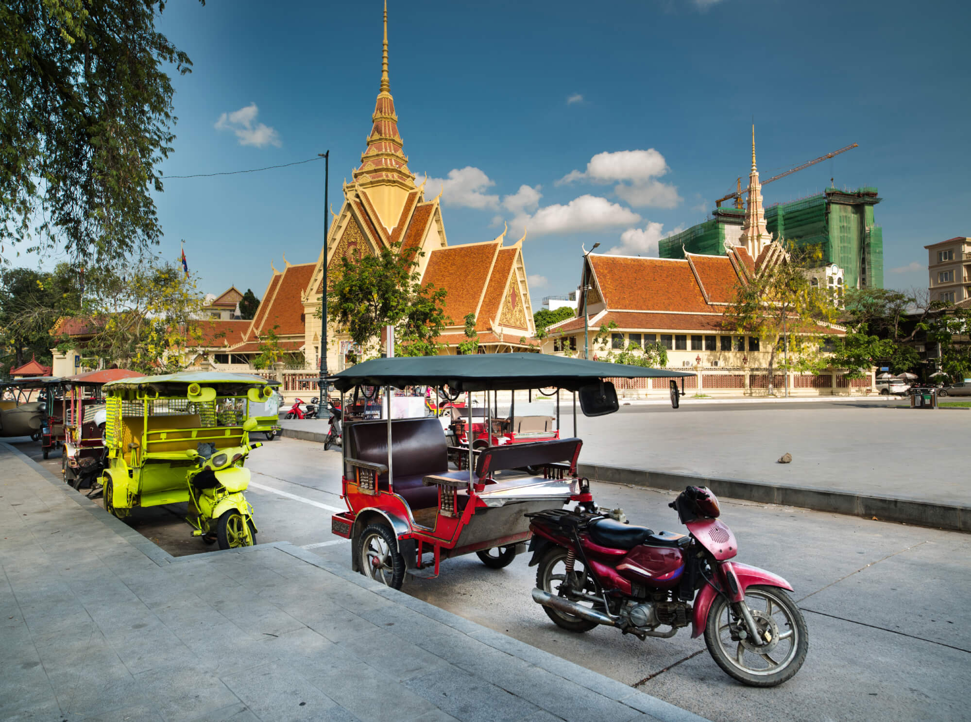 tuk-tuk in Phom Penh, Cambodia