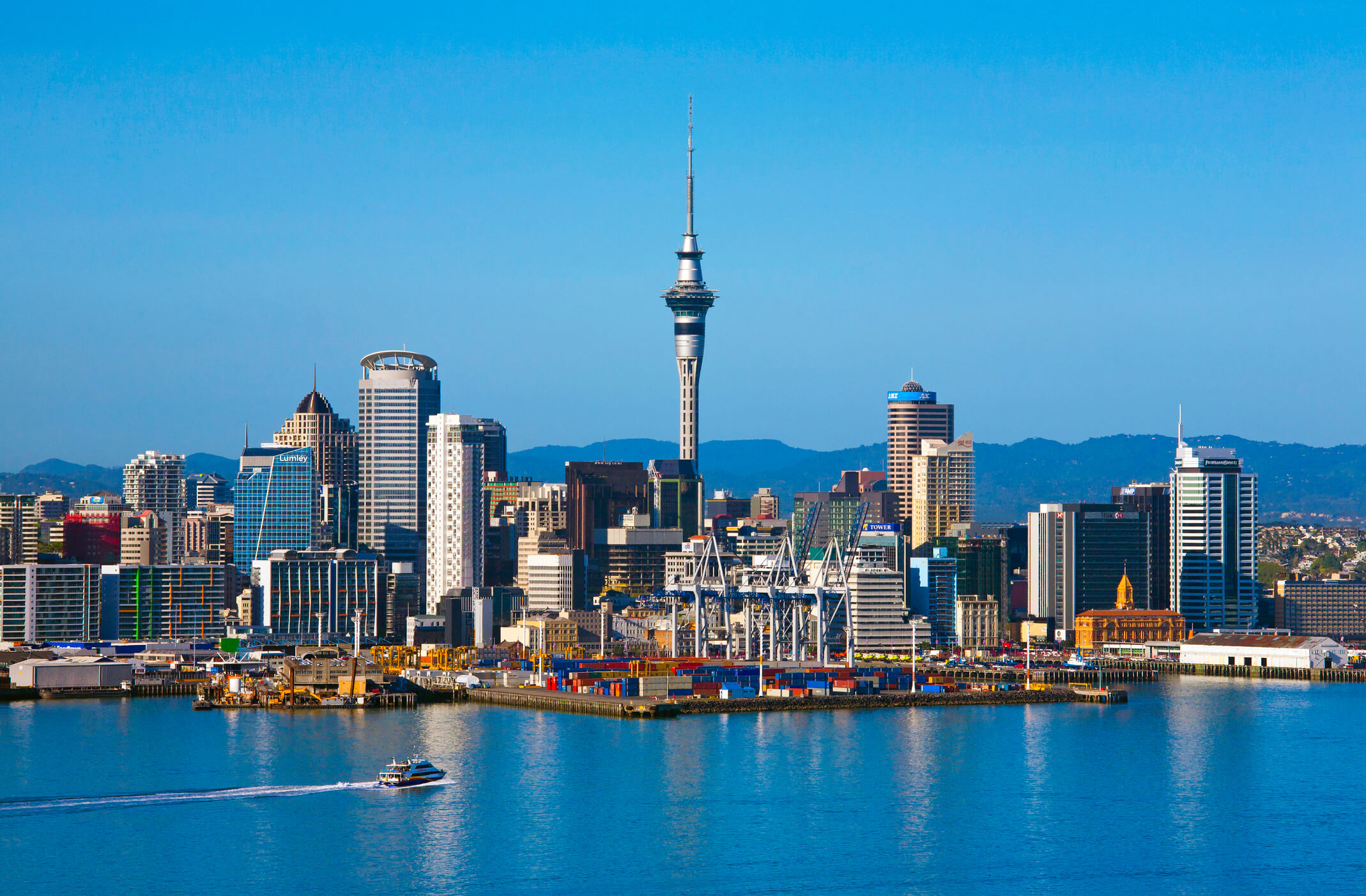 landscape of buildings in Auckland, New Zealand