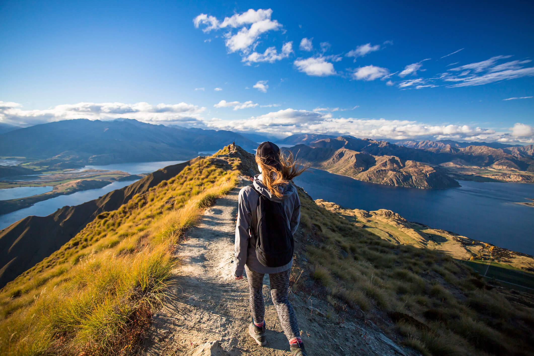 a New Zealand working holiday maker admiring nature