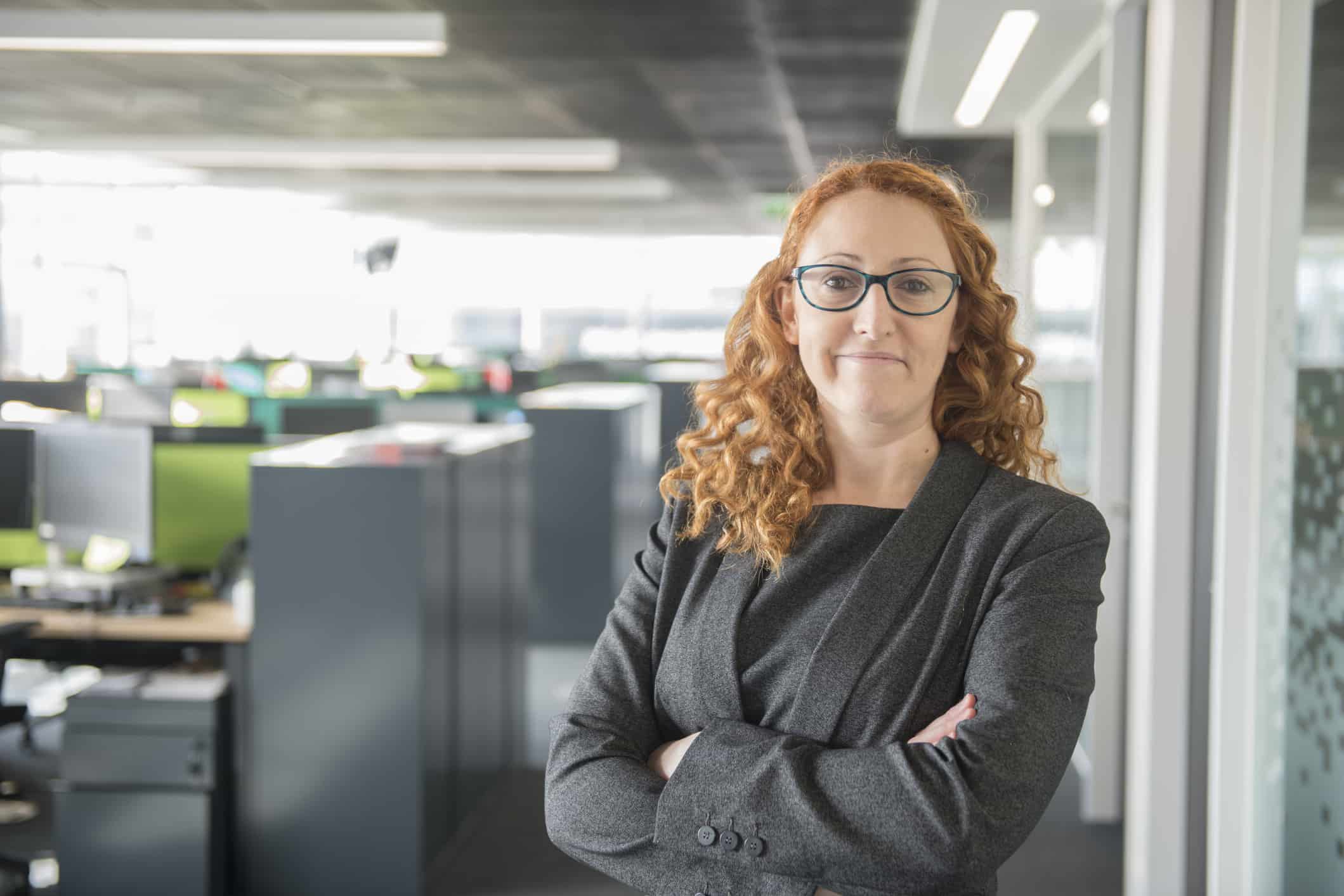 professional lady in an office in Dublin, Ireland