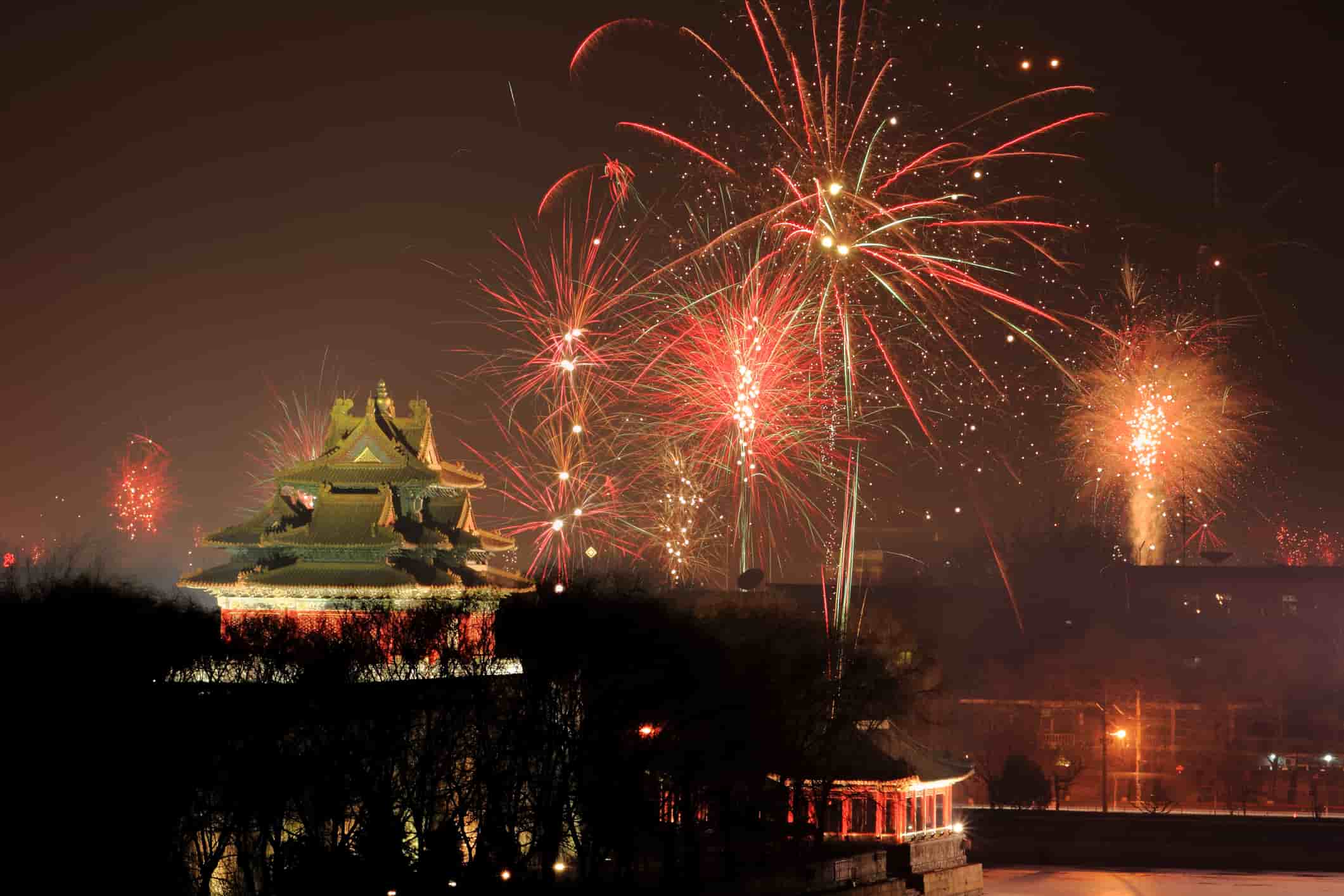 New year's celebration at Forbidden City, Beijing, China