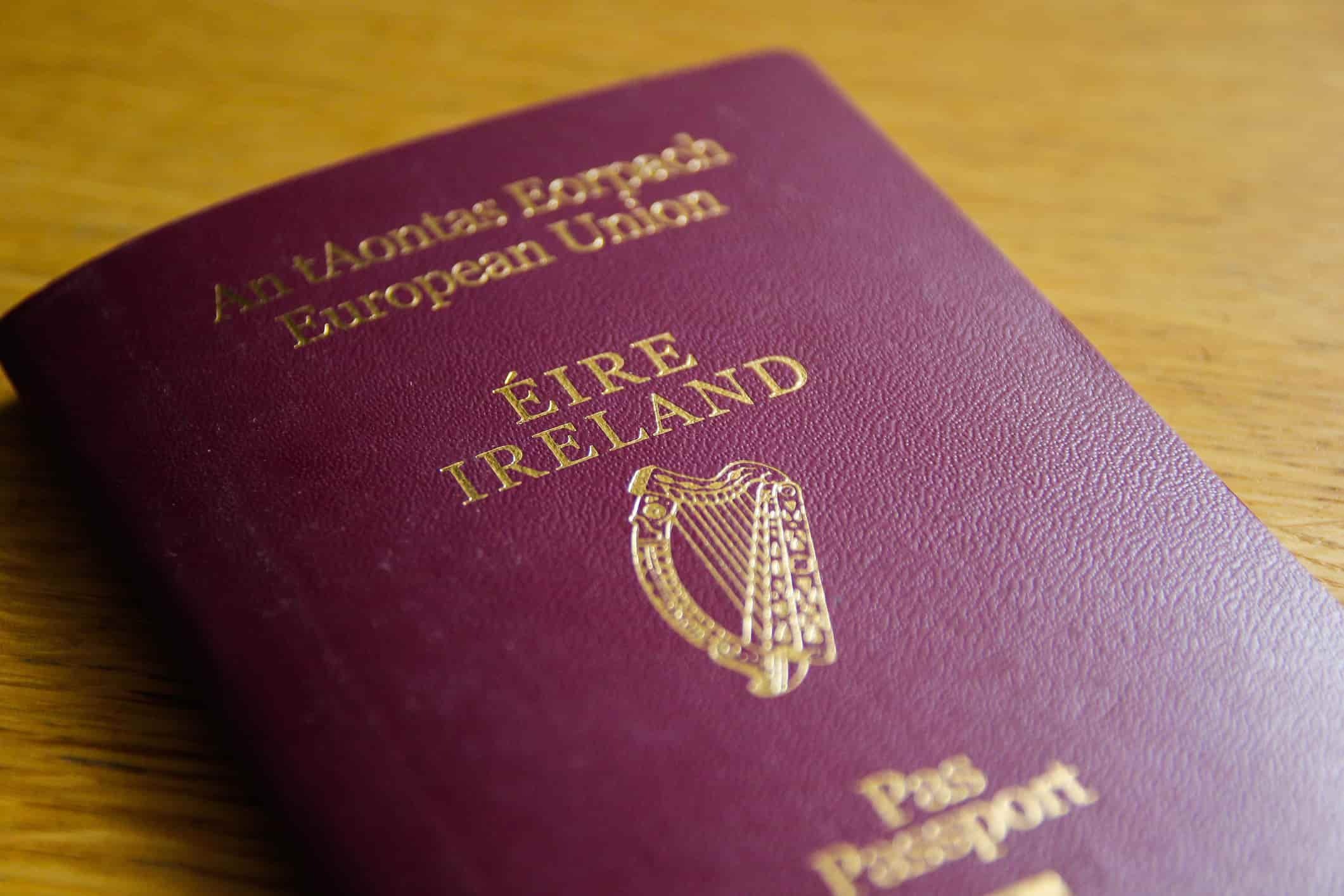 an Irish passport