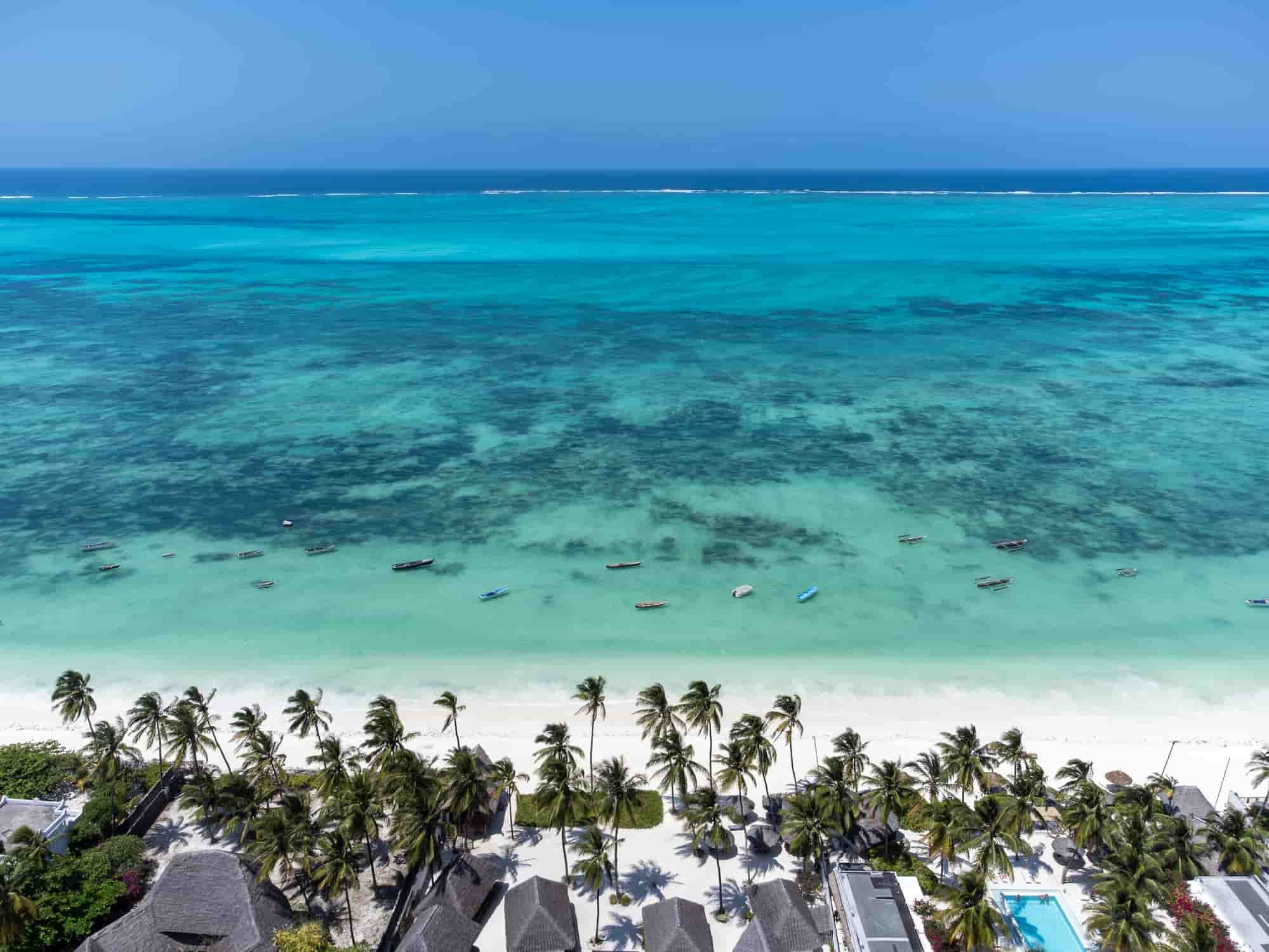 Jambiani beach in Zanzibar, Tanzania