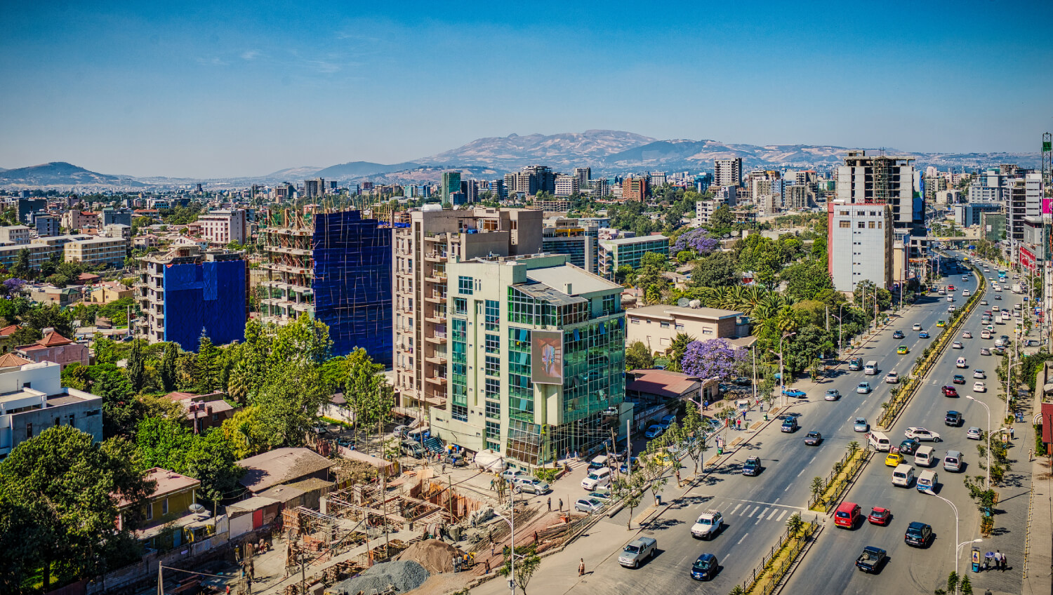 city buildings in Ethiopia